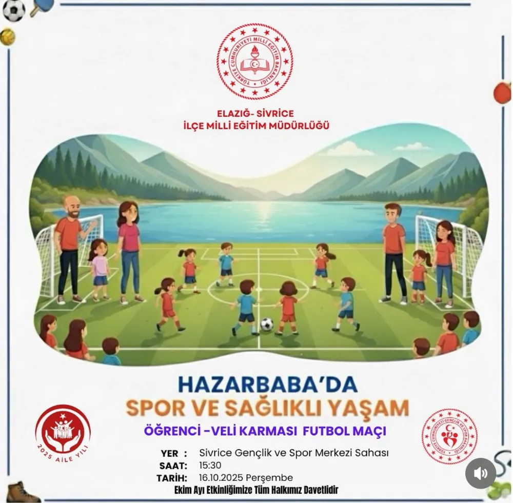 Sivrice’de Spor ve Sağlıklı Yaşam Etkinliği Düzenleniyor
