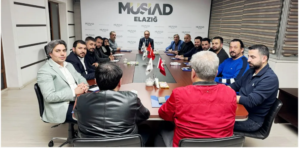MÜSİAD Elazığ Şubesi Haftalık Yönetim Kurulu Toplantısını Gerçekleştirdi