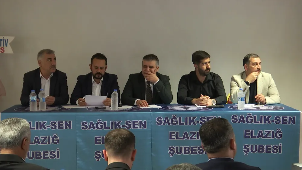 Sağlık-Sen Elazığ Üniversite Şubesi 4. Olağan Genel Kurulunu Gerçekleştirdi