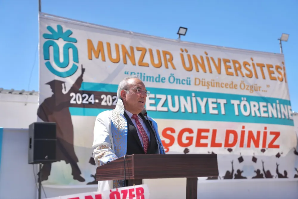 Munzur Üniversitesi 2024-2025 Mezuniyet Töreni, Rektör Prof. Dr. Kenan Peker’in Liderliğinde Coşkuyla Gerçekleşti