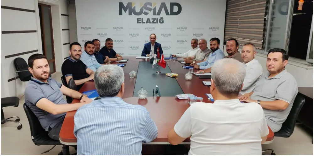 MÜSİAD Elazığ Şubesi’nde Haftalık Yönetim Kurulu Toplantısı Gerçekleştirildi