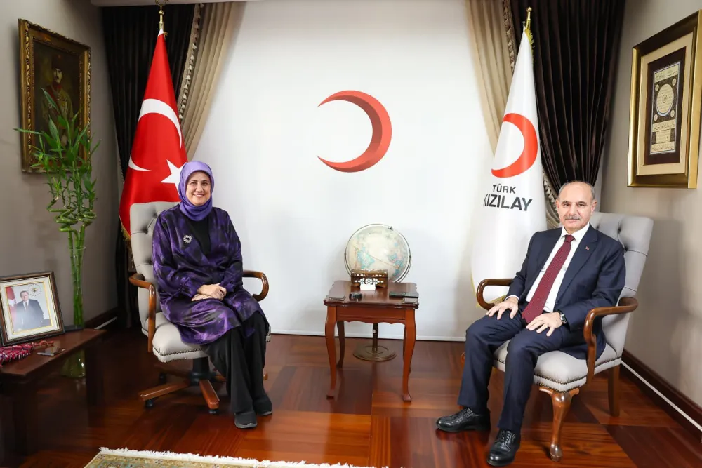 İçişleri Bakan Yardımcısı Mehmet Aktaş’tan Kızılay Genel Başkanı Yılmaz’a Hayırlı Olsun Ziyareti