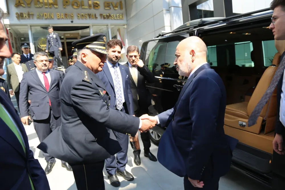 İçişleri Bakan Yardımcısı Mehmet Sağlam’dan Aydın İl Emniyet Müdürlüğü’ne Ziyaret